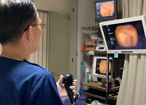 大腸内視鏡検査中